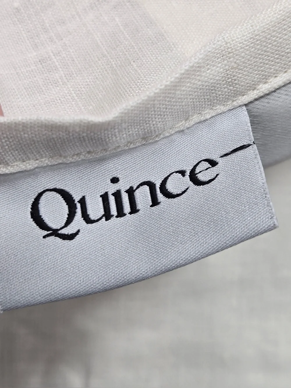 NWT QUINCE Set Of 2 48x96 European Linen True Blackout Curtains White 0474